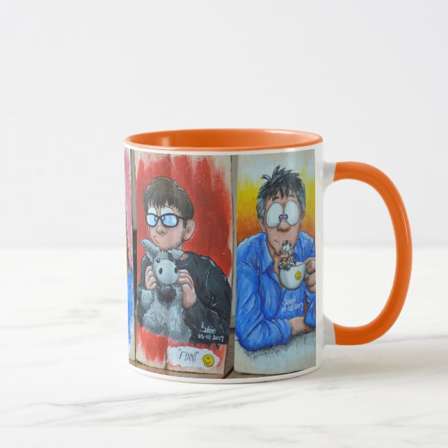 Caneca Retrato da família (Direita)