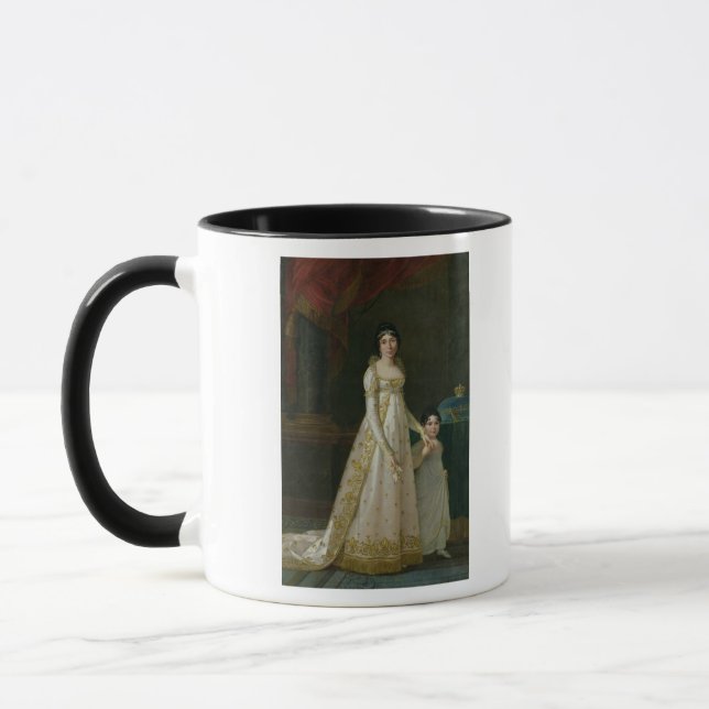 Caneca Retrato da rainha da salva moscatável de (Esquerda)