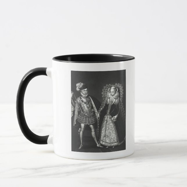 Caneca Retrato da rainha de Mary de escocês (Esquerda)