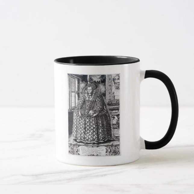 Caneca Retrato da rainha Elizabeth mim (Direita)