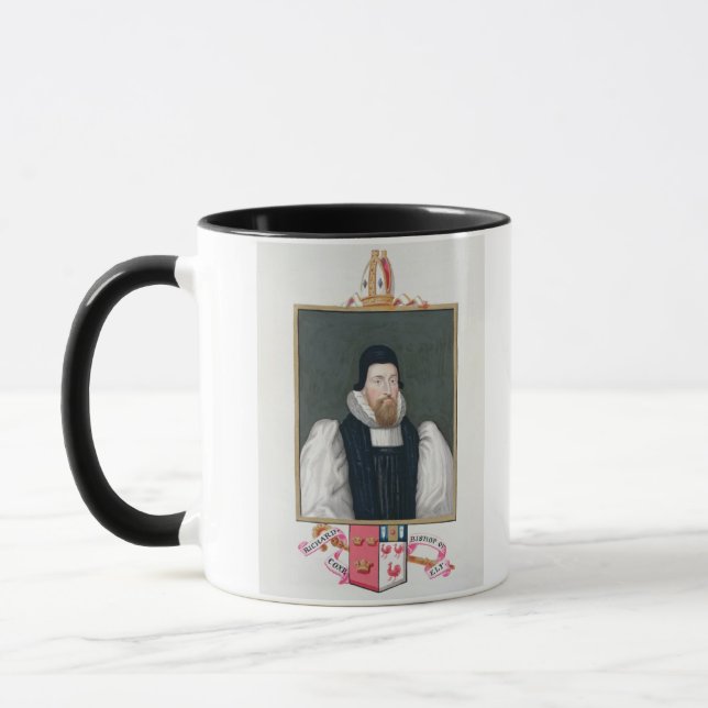 Caneca Retrato de 1500-81) Bishop de Richard Cox (de Ely (Esquerda)