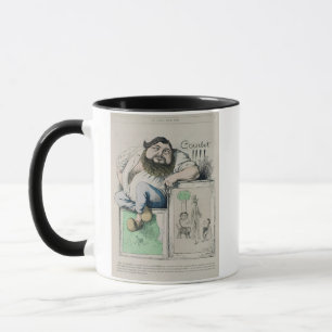 Caneca Retrato de 1819-77) ilustrações de Gustave Courb