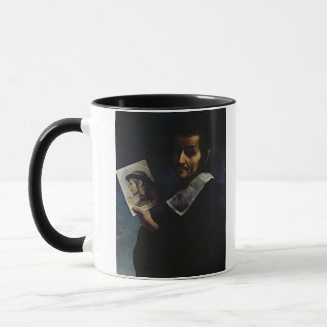 Caneca Retrato de auto, 1674 (óleo em canvas) (Esquerda)