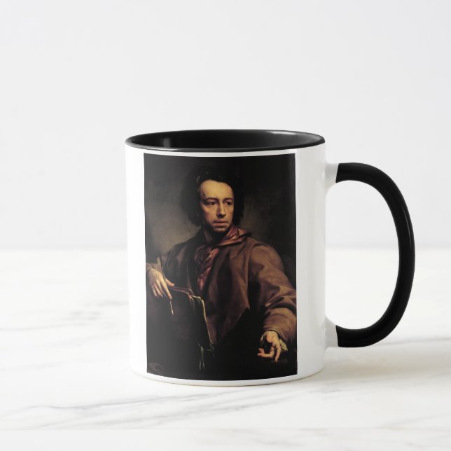 Caneca Retrato de auto, 1773 (óleo no painel) (Direita)