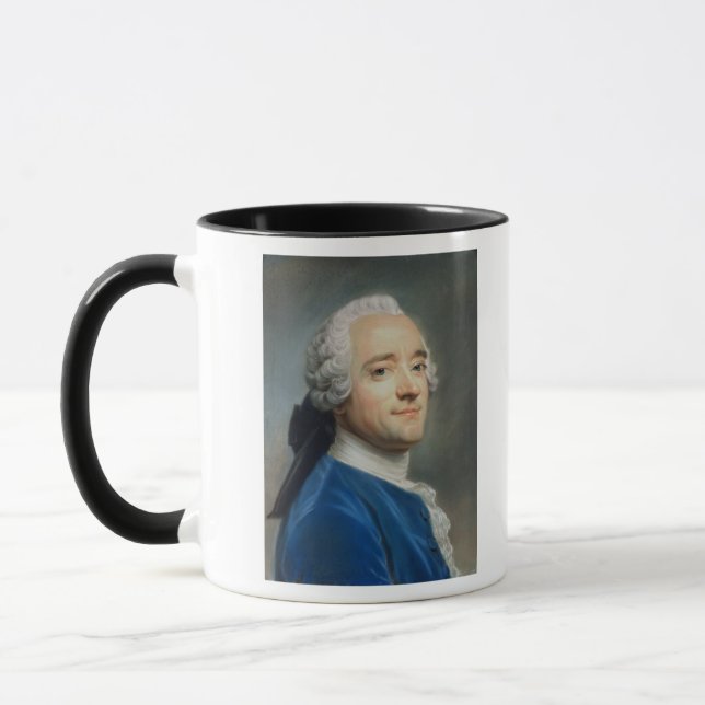 Caneca Retrato de auto com jabot do laço (Esquerda)