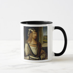 Caneca Retrato de auto com luvas, 1498