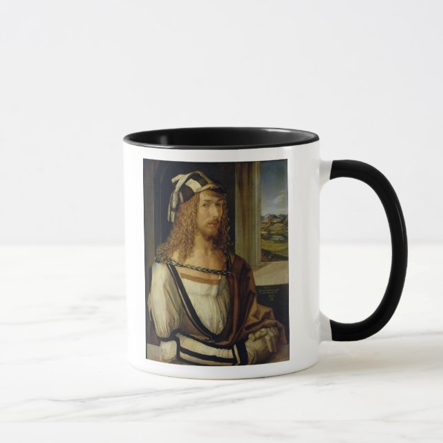 Caneca Retrato de auto com luvas, 1498 (Direita)
