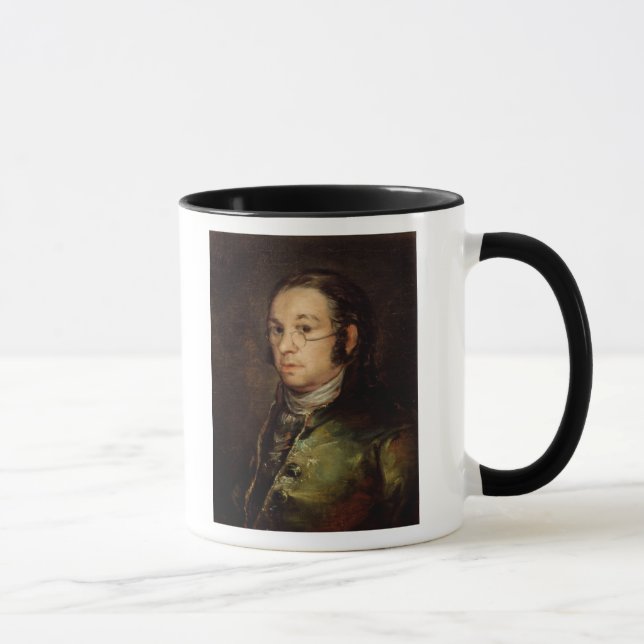 Caneca Retrato de auto de Francisco Jose de Goya y (Direita)
