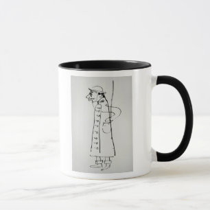 Caneca Retrato de auto de Henri de Toulouse-Lautrec  ,