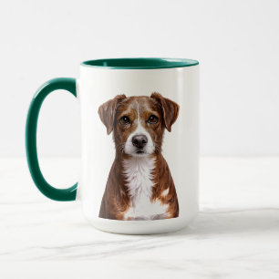 Caneca Retrato de Cachorro Marrom