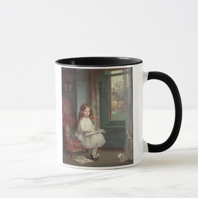 Caneca Retrato de Clara Hughes, 1902 (óleo em canvas) (Direita)