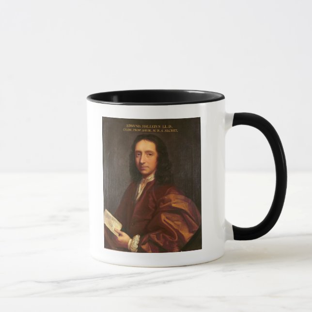 Caneca Retrato de Edmond Halley, c.1687 (Direita)