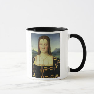 Caneca Retrato de Elizabeth Gonzaga, c.1504 (óleo na