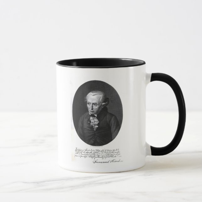 Caneca Retrato de Emmanuel Kant (Direita)