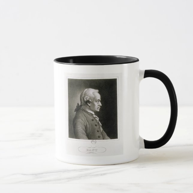 Caneca Retrato de Emmanuel Kant, filósofo alemão (Direita)