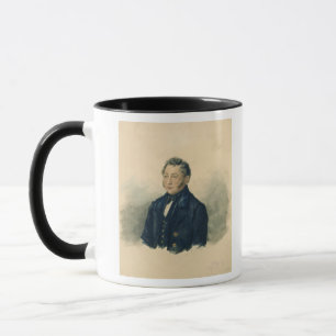 Caneca Retrato de Faddey Venediktovich Bulgarin, c.1840