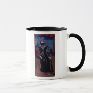 Caneca Retrato de Fath-Ali, Shah de Irã,