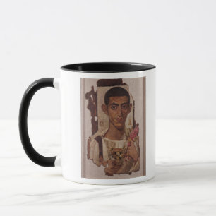 Caneca Retrato de Fayum de Ammonius, de Antinoe