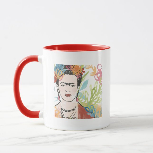 Caneca Retrato de Frida Kahlo (Esquerda)