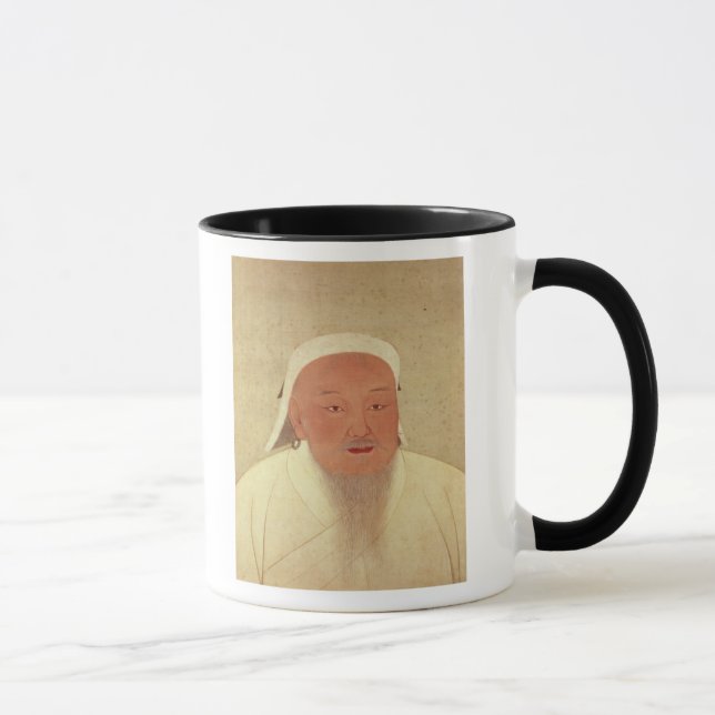 Caneca Retrato de Genghis Khan, Mongol Khan (Direita)