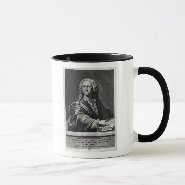 Caneca Retrato de Georg Philipp Telemann (Direita)