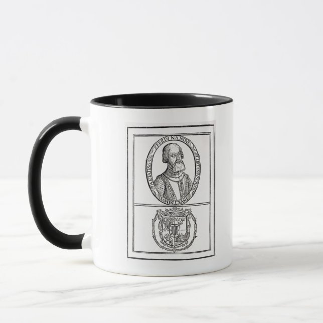 Caneca Retrato de Hernado Cortes e seus braços (Esquerda)