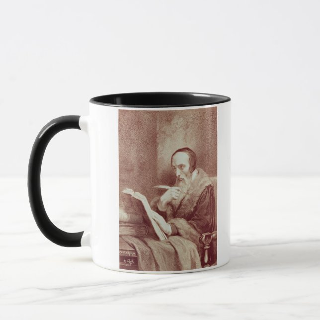 Caneca Retrato de João Calvino (1509-1564) (gravura) (Esquerda)