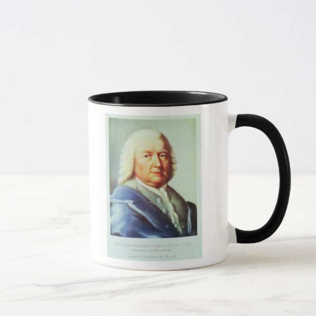 Caneca Retrato de Johann Sebastian Bach (Direita)