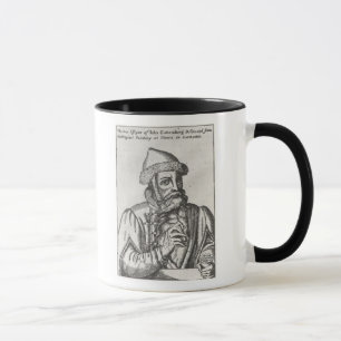 Caneca Retrato de Johannes Gutenberg