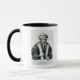 Caneca Retrato de Johannes Gutenberg