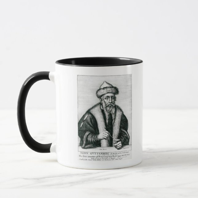Caneca Retrato de Johannes Gutenberg (Esquerda)