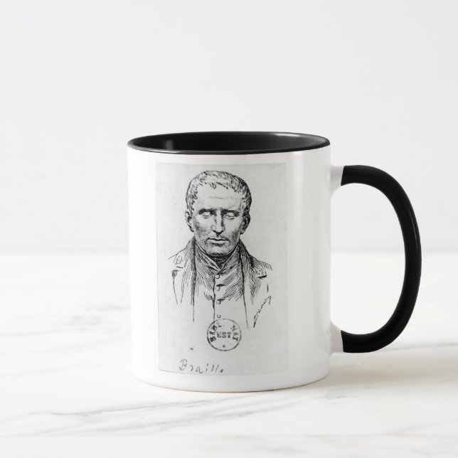 Caneca Retrato de Louis Braille (Direita)