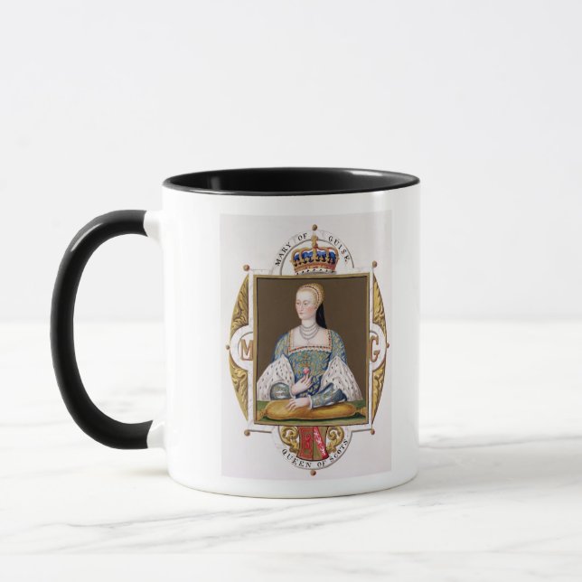 Caneca Retrato de Mary de 1515-60) rainhas da guisa (de (Esquerda)