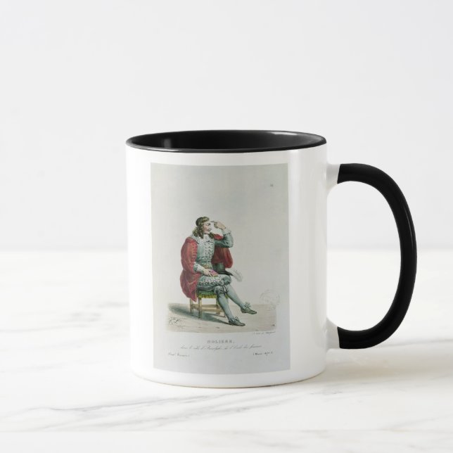 Caneca Retrato de Moliere no papel de Arnolfe (Direita)