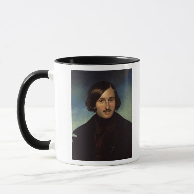 Caneca Retrato de Nikolay Gogol, 1841 (Esquerda)