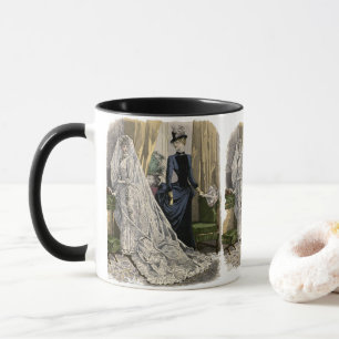Caneca Retrato de Noiva de Casamento Antigo, Noiva Vitori