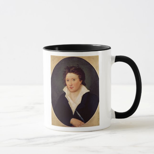 Caneca Retrato de Percy Bysshe Shelley, 1819 (Direita)