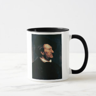 Caneca Retrato de Richard Wagner (1813-83) (óleo no canv