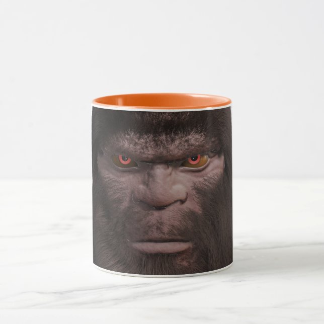 CANECA RETRATO DE ROSTO DE SASQUATCH DE PÉ GRANDE (Centro)