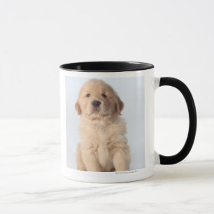 Caneca Retrato de seis filhotes de cachorro semanas de