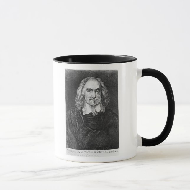 Caneca Retrato de Thomas Hobbes (Direita)