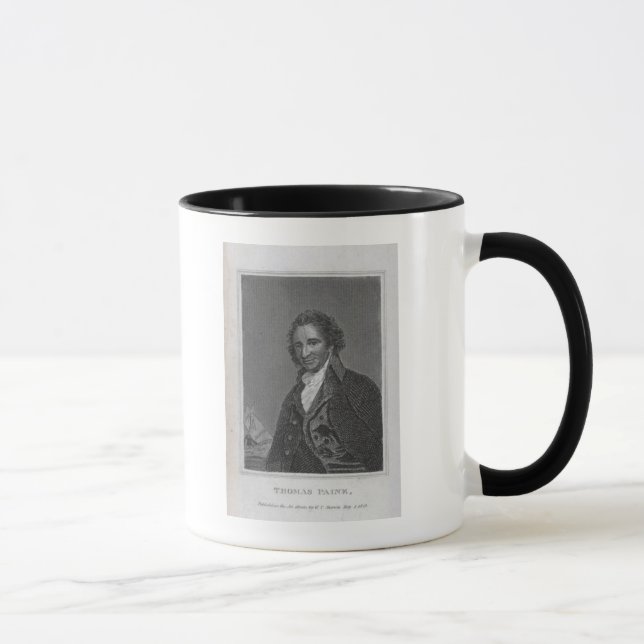 Caneca Retrato de Thomas Paine do volume mim (Direita)