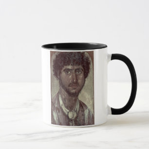 Caneca Retrato de um grego, de Fayum, Romano-Egípcio,