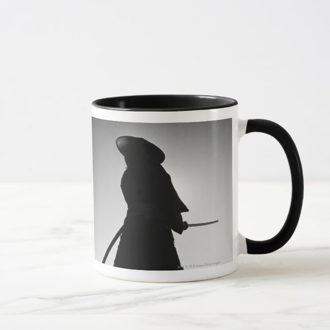 Caneca Retrato de um guerreiro do samurai que guardara (Direita)