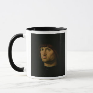 Caneca Retrato de um homem, ou o Condottiere, 1475 (óleo