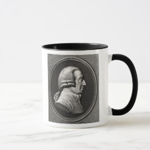 Caneca Retrato de um medalhão de Adam Smith