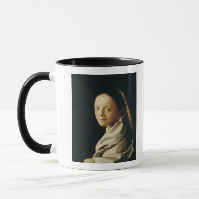 Caneca Retrato de uma jovem mulher, c.1663-65 (Esquerda)