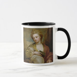 Caneca Retrato de uma mulher como St. Agnes, tradicional