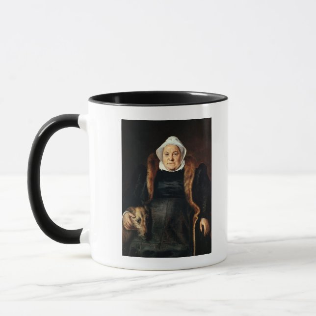 Caneca Retrato de uma mulher idosa (Esquerda)