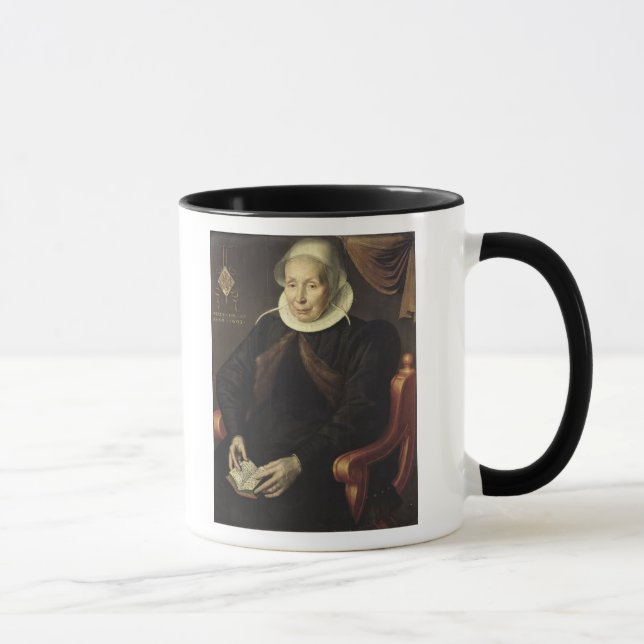 Caneca Retrato de uma mulher idosa, 1603 (Direita)